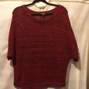 Red and Black Batwing Sparkle Sweater